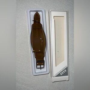 New watch band coffe band width 22 mm & thickness 22 mm